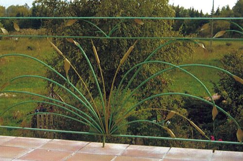Garde-corps en fer forgé sur mesure epi roseau à l’Isle sur la Sorgue