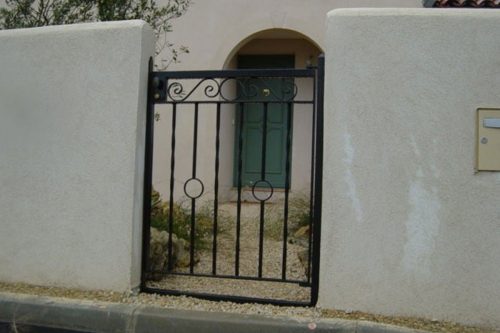 Portillon en fer forgé sur mesure Miosotis