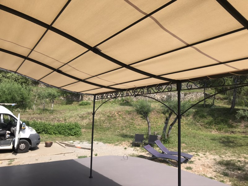 pergola adossée en fer forgé Istres