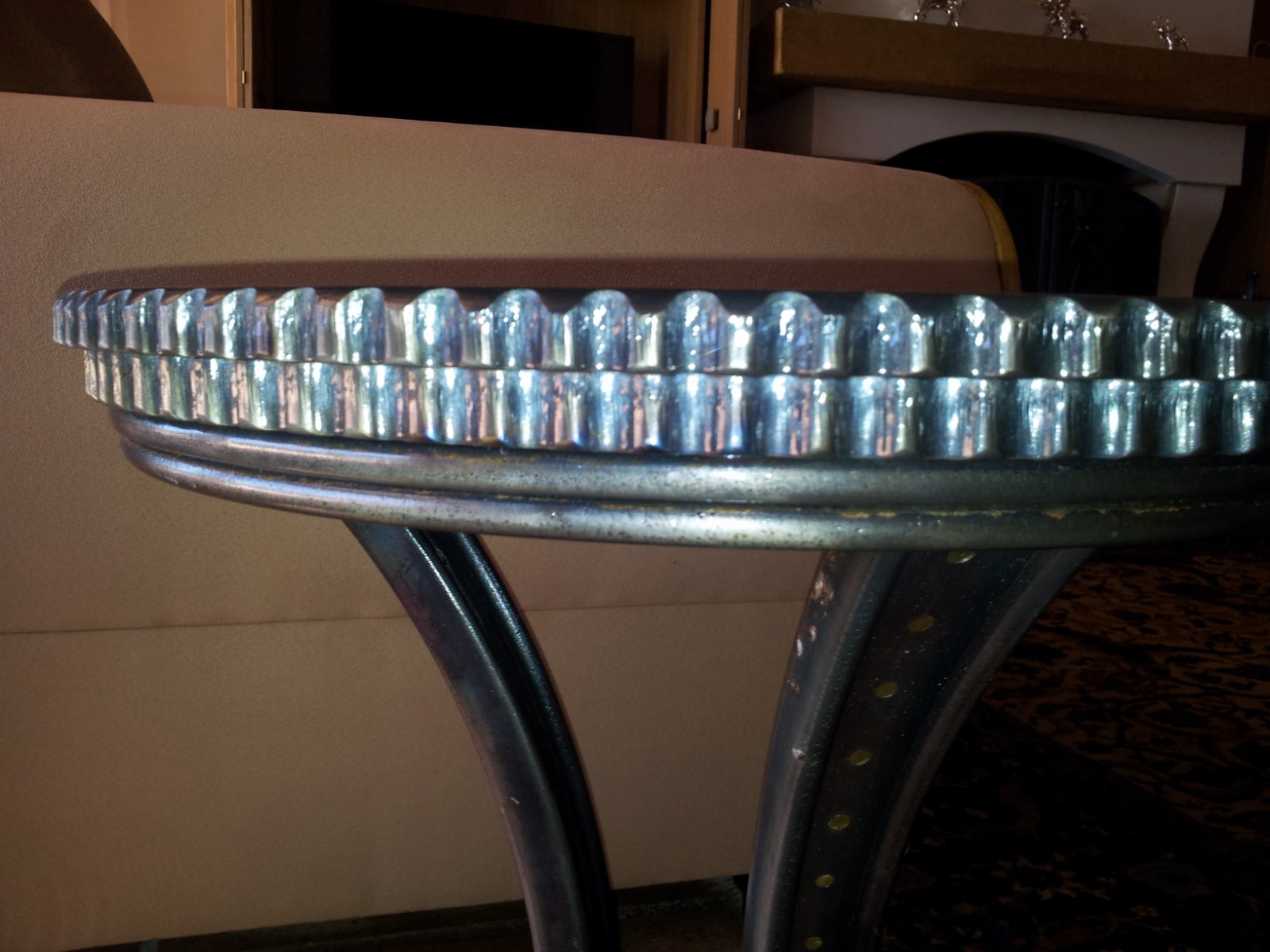 table basse ronde art déco