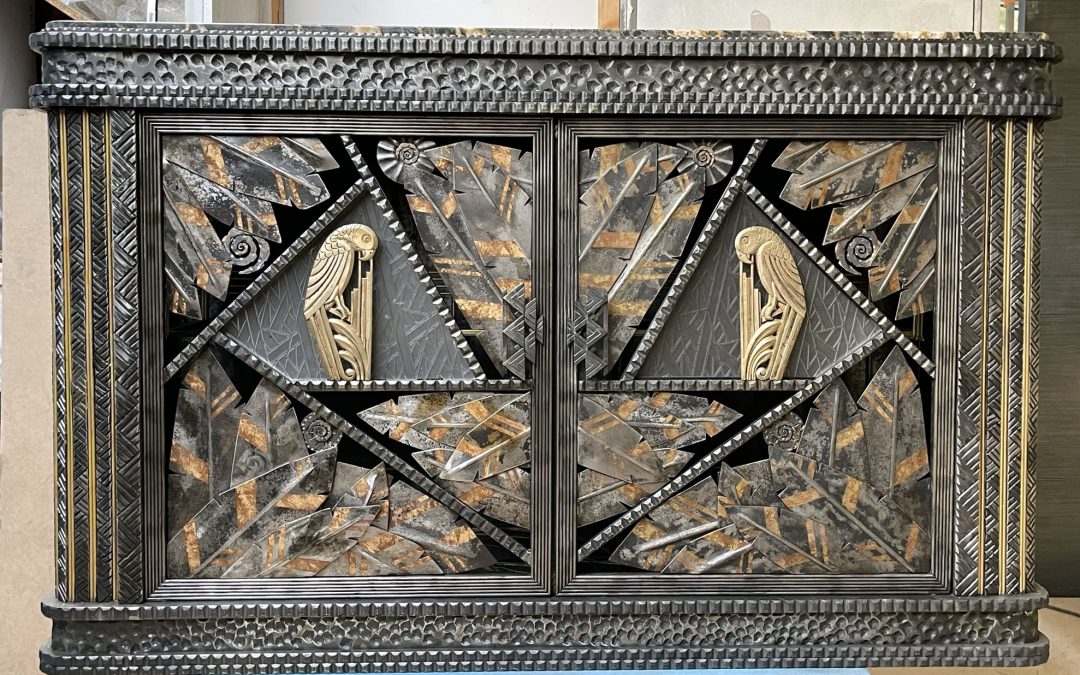 Console art déco style Edgar Brandt