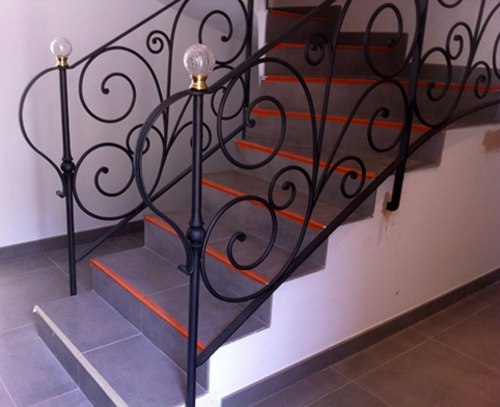 Rampe en fer forgé sur mesure à Aix en Provence