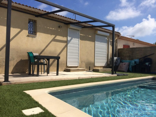 pergola contemporaine bioclimatique Sausset les Pins