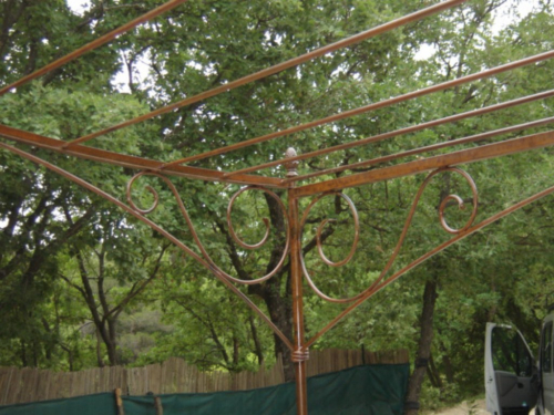 pergola sur mesure fer forgé St Rémy de Provence