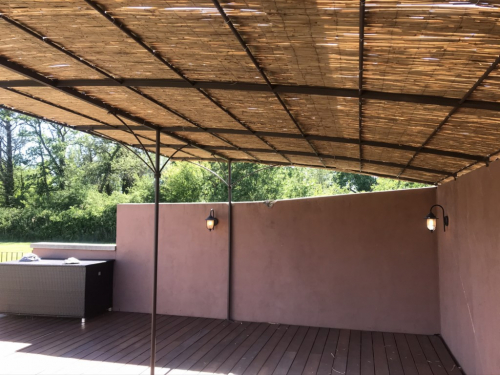 pergola en fer forgé pour piscine Vaucluse